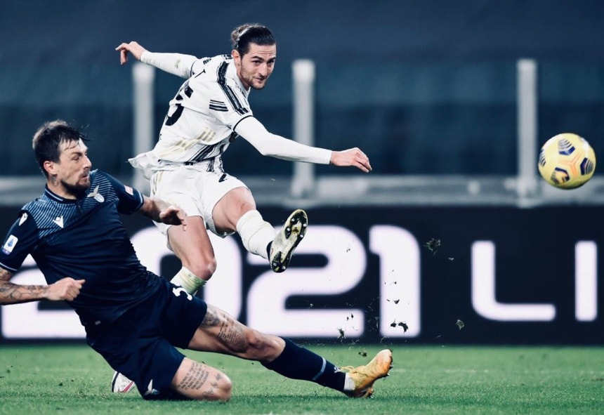 26 lần ra sân liên tiếp, cuối cùng Rabiot mới lại ghi bàn cho Juventus. Ảnh: Zingnews.vn