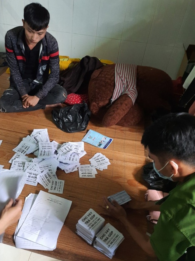 Đối tượng Nguyễn Mỹ Nam thừa nhận hành vi cho người dân vay tiền với lãi suất 30%/tháng. Ảnh: dantri.com.vn