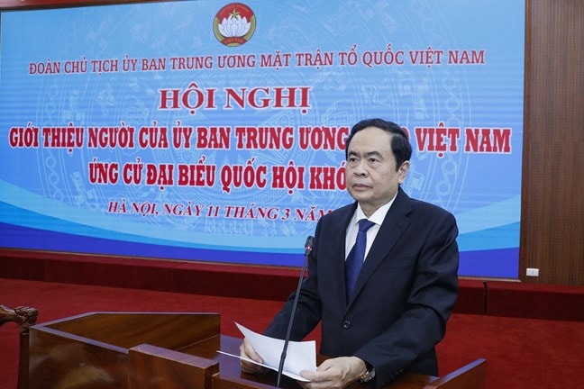 Chủ tịch Ủy ban Trung ương MTTQ Việt Nam Trần Thanh Mẫn.