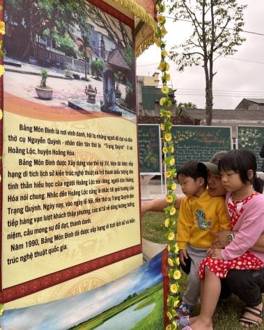 Xã Hoằng Lộc, nơi tổ chức Lễ hội Bút Nghiên có 12 vị tiến sĩ được đề danh trên bảng vàng đại khoa, trong đó có 7 vị tiến sĩ được khắc tên ở Văn miếu Quốc tử Giám. Ảnh: Quang Duy