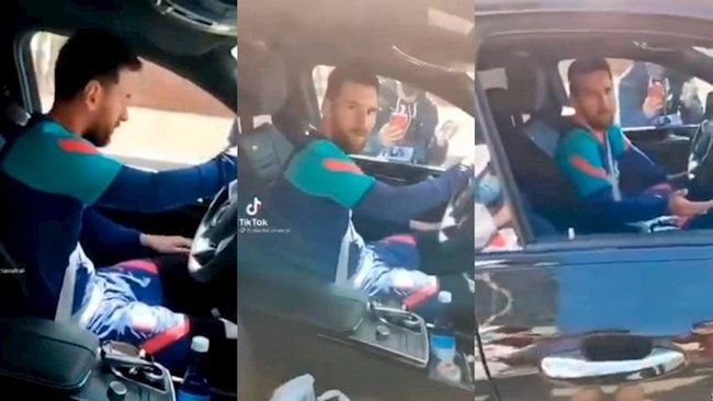 Messi nổi cáu khi bị nhóm CĐV Barca làm phiền sau một buổi tập mới đây. Ảnh: internet