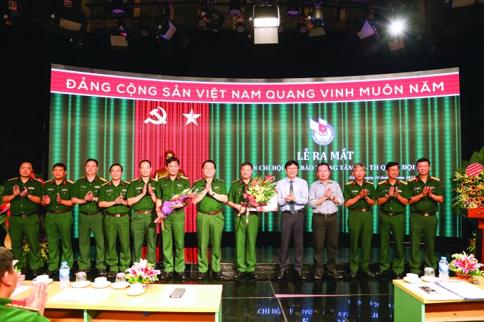 Buổi lễ ra mắt Liên Chi hội Nhà báo Trung tâm Phát thanh – Truyền hình Quân đội nhân dân Việt Nam.