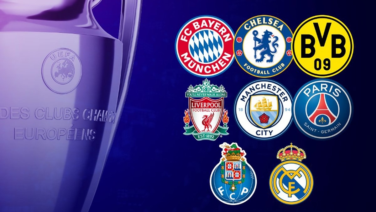 8 đội bóng vào tứ kết Champions League 2020/2021. Ảnh: vov.vn