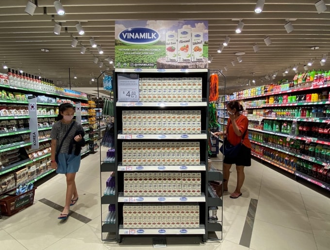 Các sản phẩm sữa hạt của Vinamilk đã lên kệ các siêu thị tại Singapore từ năm 2020