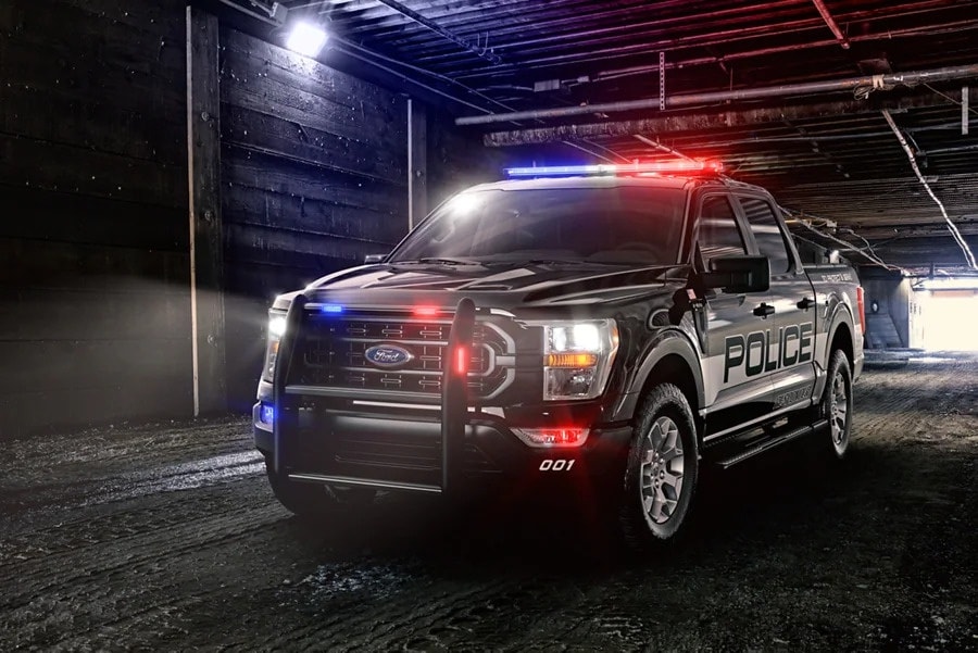 Phiên bản xe cảnh sát Ford F-150 Police Responder 2021 có giá bán khoảng 44.000 USD. Ảnh: Ford