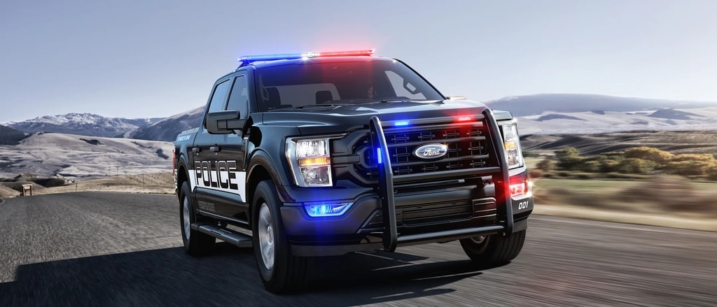 Phiên bản xe cảnh sát Ford F-150 Police Responder 2021 có giá bán khoảng 44.000 USD. Ảnh: Ford