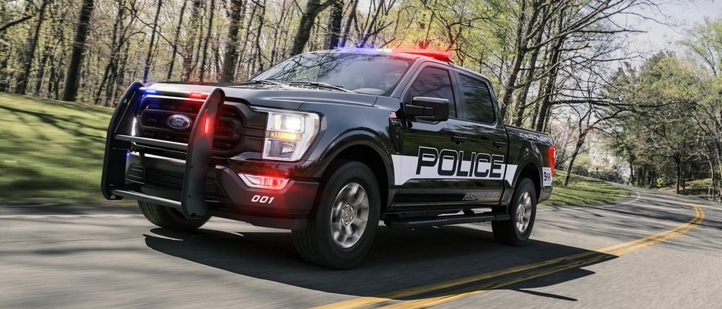 Phiên bản xe cảnh sát Ford F-150 Police Responder 2021 có giá bán khoảng 44.000 USD. Ảnh: Ford