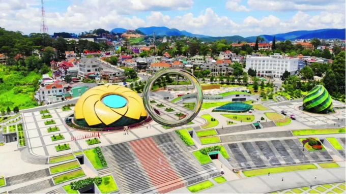 Quảng trường Lâm Viên được quy hoạch làm công viên.