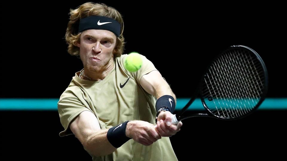 Tay vợt Andrey Rublev. Ảnh: AFP