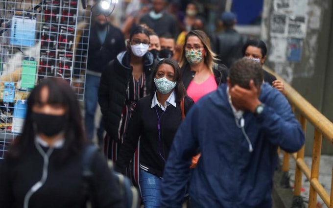 Số ca tử vong vì Covid-19 trong một ngày tại Brazil