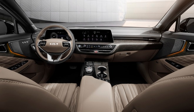 Kia K8 sở hữu nội thất sang trọng. Ảnh: Carscoops