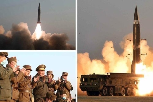 Triều Tiên thông báo thử thành công tên lửa dẫn đường chiến thuật mới - Ảnh: KCNA