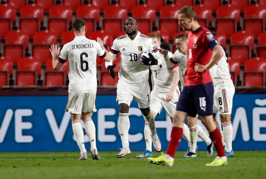 Tiền vệ 28 tuổi Lukaku đã có pha ghi bàn giúp đội tuyển Bỉ có trận hòa tỷ số 1-1 trước CH Czech ở vòng loại World Cup 2022 rạng sáng 28/3. Ảnh: internet