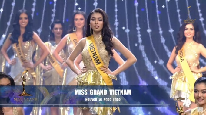 Ngoài danh hiệu top 20 chung cuộc, Ngọc Thảo còn lọt vào top 6 Trang phục dân tộc và top 20 người đẹp diễn bikini đẹp nhất.