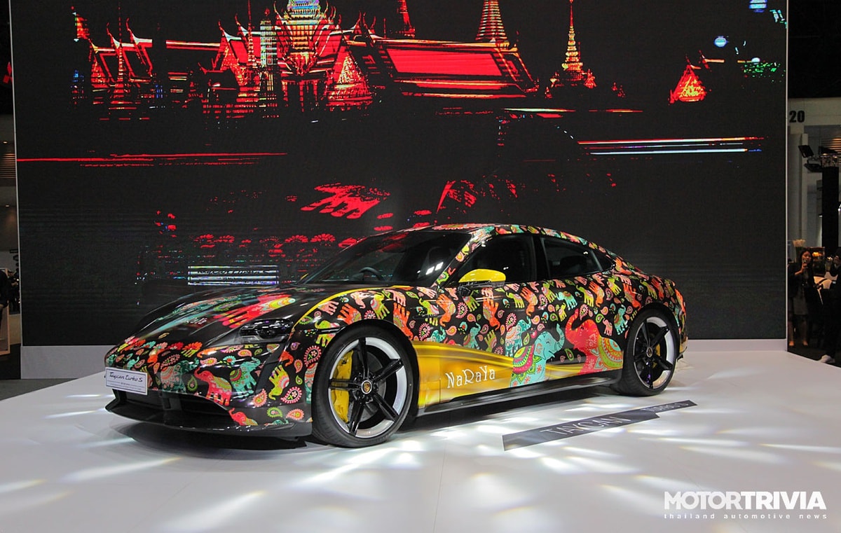 Xe điện Porsche Taycan bản đặc biệt ra mắt tại Triển lãm BIMS 2021. Ảnh: Motortrivia