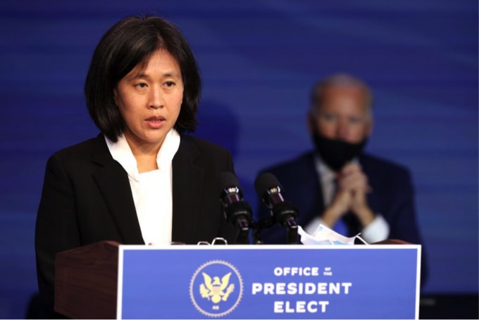 Đại diện Thương mại Mỹ Katherine Tai. Ảnh: WSJ