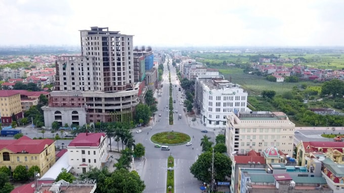 Một góc thị xã Từ Sơn hiện nay. Ảnh: TL