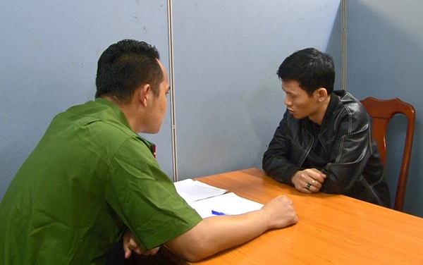 Đối tượng Nguyễn Xuân Quý bị bắt giữ. Ảnh: cand.com.vn