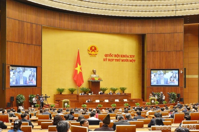 Toàn cảnh phiên thảo luận về Báo cáo tổng kết của Chủ tịch nước và Chính phủ nhiệm kỳ 2016-2021.