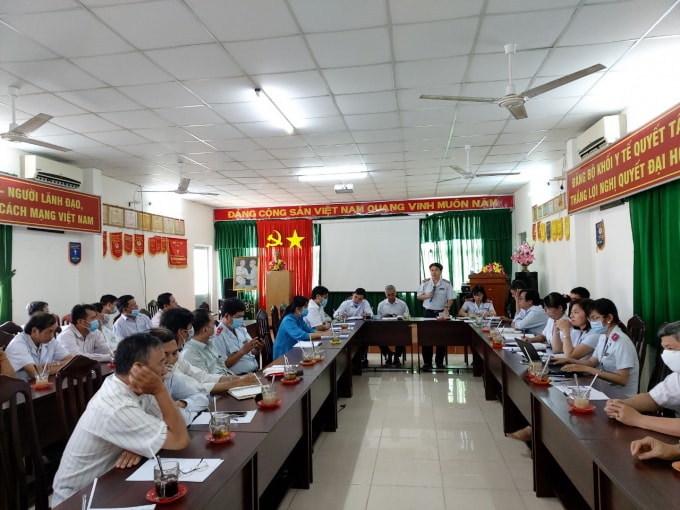 Thanh tra tỉnh Sóc Trăng tổ chức công bố Kết luận thanh tra. Ảnh: Thanh tra tỉnh Sóc Trăng