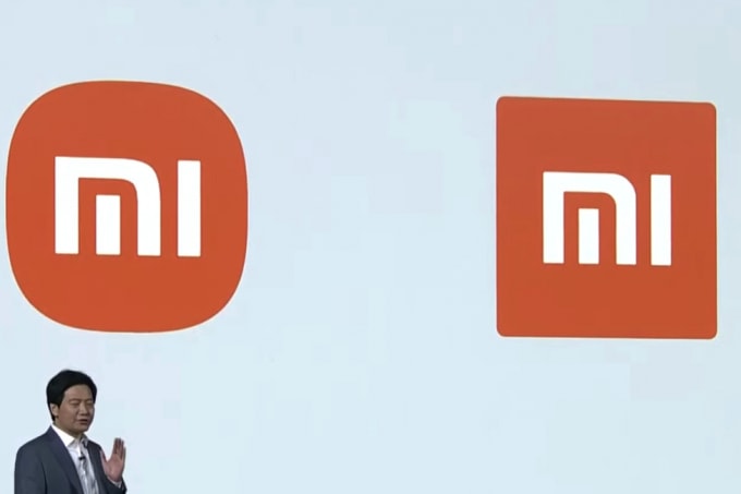 Logo mới và cũ của Xiaomi. Ảnh: The Verge.