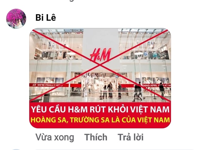 Người dùng Việt kêu gọi tẩy chay H&M