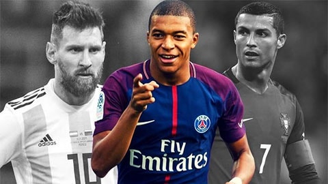 Mbappe tự nhủ bản thân giỏi hơn Messi và Ronaldo. Ảnh: internet
