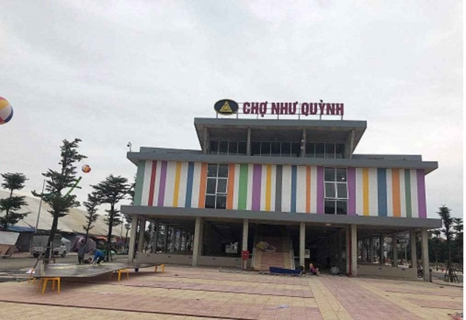 Chợ Như Quỳnh mới. Ảnh: TNMT