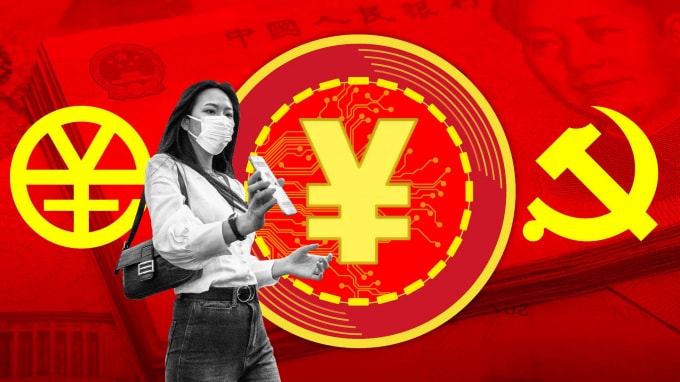Trung Quốc đang đi đầu trong việc sử dụng tiền điện tử - Ảnh: Xinhua/AP