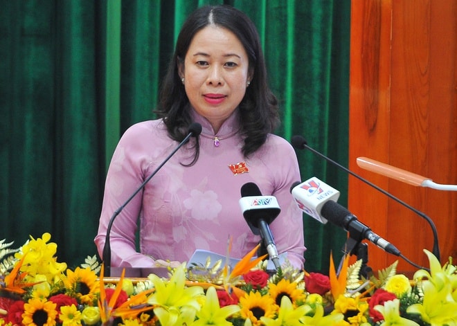 Bà Võ Thị Ánh Xuân, Bí thư Tỉnh ủy An Giang được giới thiệu để Quốc hội bầu làm Phó Chủ tịch nước.