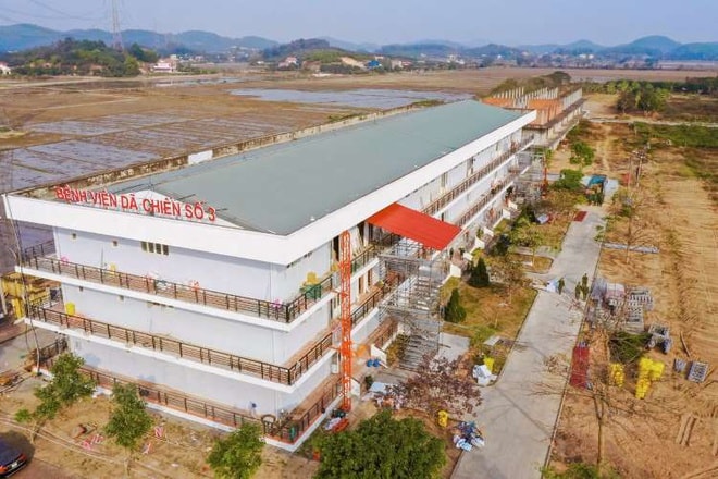 Hình ảnh bệnh viện dã chiến số 3 ở TP. Chí Linh. Ảnh: TL