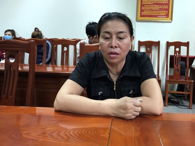 Nguyễn Thị Ngân tại CQĐT (ảnh st)