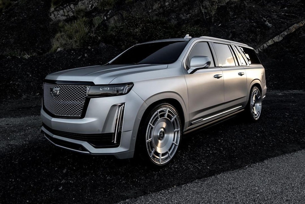 Mẫu xe Cadillac Escalade Platinum ESV 2021 của nữ diễn viên Kim Kardashian. Ảnh: Carbuzz