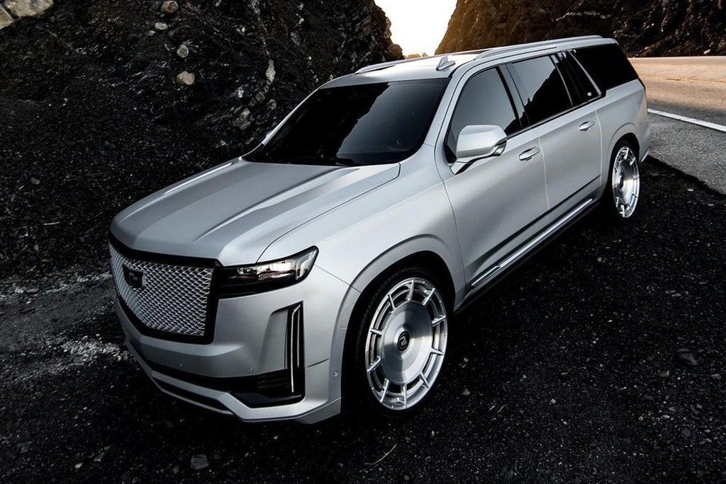 Mẫu xe Cadillac Escalade Platinum ESV 2021 của nữ diễn viên Kim Kardashian. Ảnh: Carbuzz