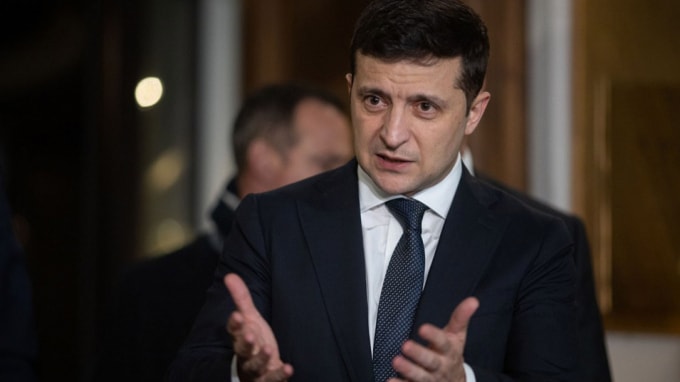 Tổng thống Ukraine Volodymyr Zelenskiy. Ảnh: CPU