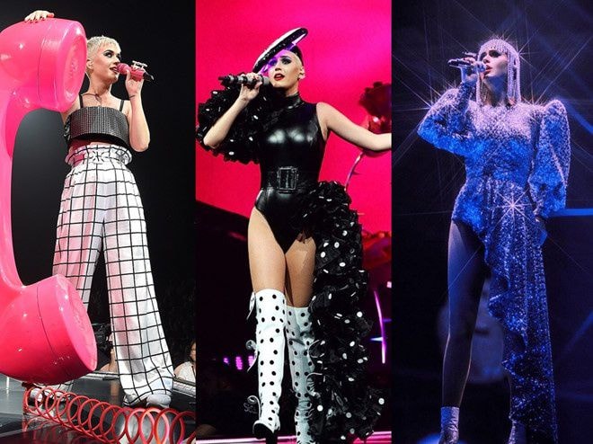Katy Perry đã diện 9 thiết kế của nhà thiết kế Công Trí từ 2017 đến 2019.