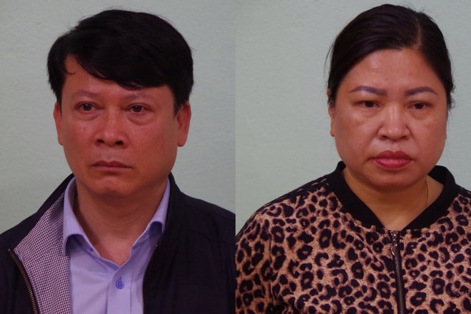 Ông Quyết và bà Xoan bị bắt giữ. Ảnh: Zingnews.vn