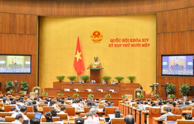 Toàn cảnh kỳ họp thứ 11 Quốc hội khóa XIV.