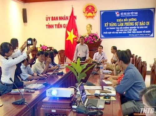 Một lớp bồi dưỡng nghiệp vụ cho hội viên.