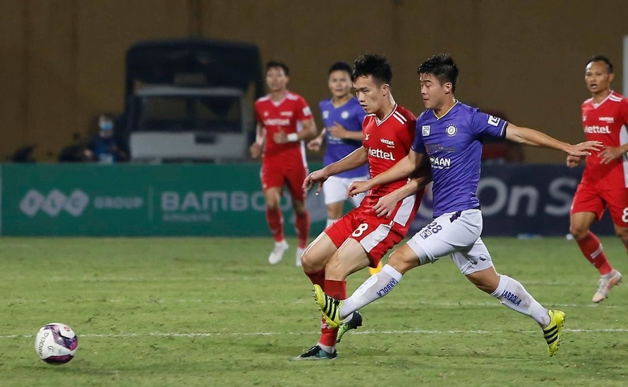 Câu lạc bộ Hà Nội đã phải nhận thất bại tỷ số 1-0 trước Viettel ở vòng 8 V.League 2021 sân vận động Hàng Đẫy tối 7/4. Ảnh: internet