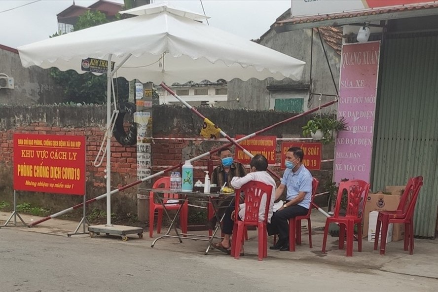 Hình ảnh nơi ở của ca mắc Covid-19 Hải Phòng nhập cảnh trái phép bị cách ly, phong toả. Ảnh: TL
