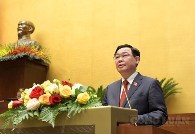 Chủ tịch Quốc hội Vương Đình Huệ.