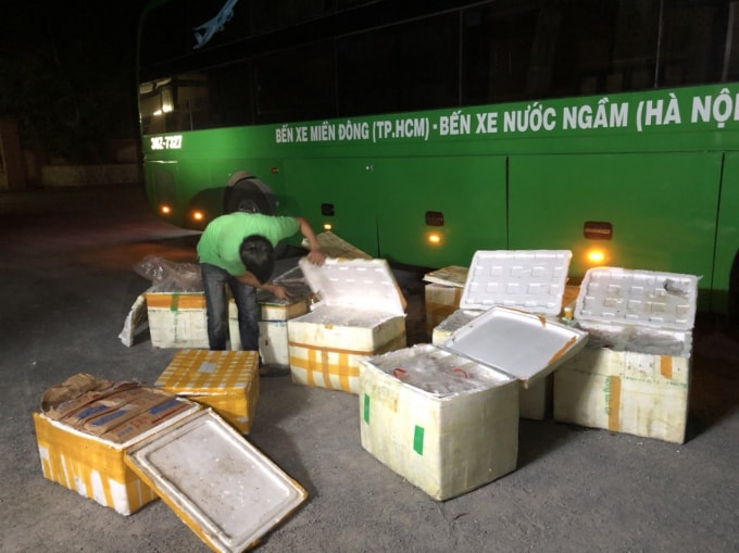 11 thùng xốp đựng 985 kg nội tạng không có nguồn gốc xuất xứ