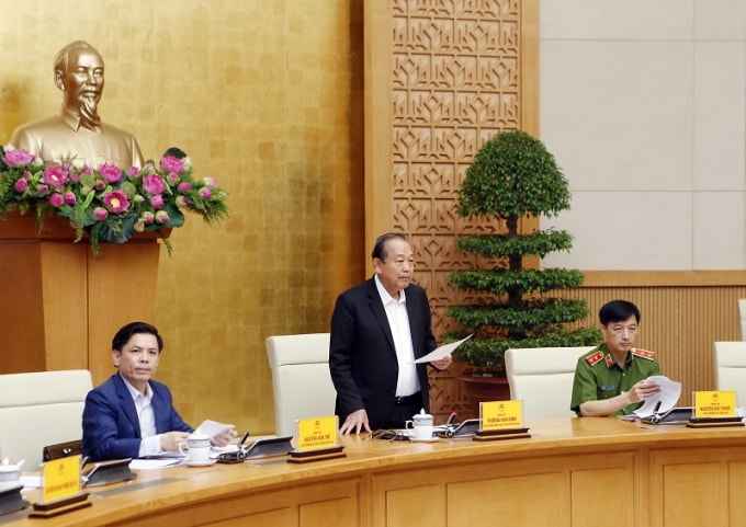 Phó Thủ tướng Thường trực Trương Hòa Bình phát biểu tại Hội nghị.