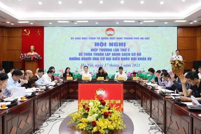 Ủy ban Mặt trận Tổ quốc Việt Nam Thành phố Hà Nội tổ chức Hội nghị hiệp thương lần thứ hai. Ảnh: TL