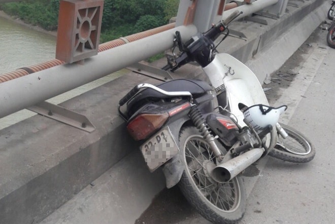 Hình ảnh chiếc xe máy của nạn nhân. Ảnh: Zingnews.vn