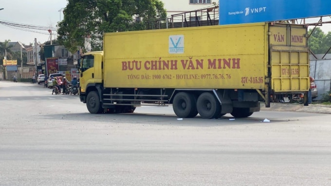 Hiện trường vụ tai nạn.