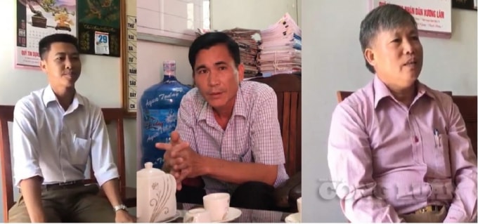 Từ trái qua: Ông Nguyễn Hoàng Tiến, Nguyễn Văn Ổn, Hà Văn Nghị.