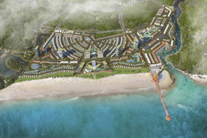Trục đường ven biển nối từ Vũng Tàu đến Phan Thiết, kết nối hai thủ phủ resort phía nam là Hồ Tràm – Bình Châu và Phan Thiết