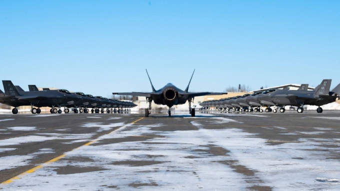 Máy bay chiến đấu F-35A tại căn cứ Không quân Eielson, Alaska: Một cuộc đụng độ quân sự với Trung Quốc sẽ đòi hỏi vũ khí và chiến thuật khác so với các chiến dịch chống khủng bố - Ảnh: USArmy
